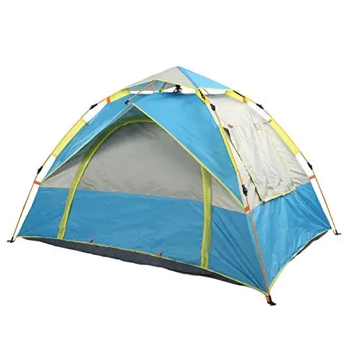 Produktbild: Kelepu Campingzelt, 2-3 Person Kuppelzelt, mit 2 Fenstern und Poncho, Zelt für Camping Festivals Hinterhof Übernachtungen