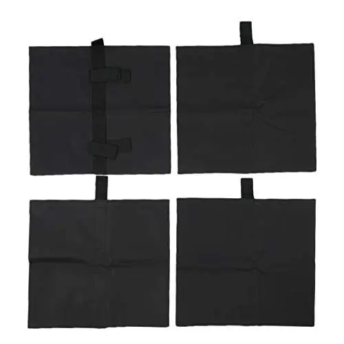 Produktbild: Kelepu Sandsäcke Gewicht Taschen, Heavy Duty Satteltasche für Backdrop Stand Foto Stativ Baldachin Pop-up-Zelt, Regenschirm Basis 4 Pcs 43,5 x 39,5cm