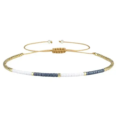 Produktbild: KELITCH Miyuki Perlen Armbänder Mix Farbe Seil Strand Armbänder Handgemachte Tiny Armbänder Für Damen