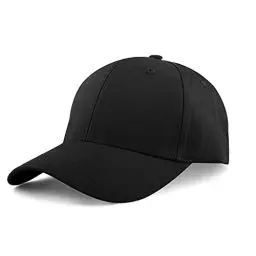 Produktbild: KELOYI Basecap Herren Sommer Basecap Damen Schwarz Adjustable Baumwolle Baseball Cap Outdoor Running Activity Kappen