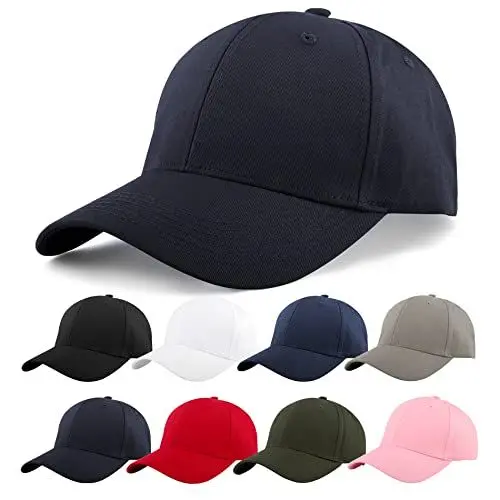 Produktbild: KELOYI Basecap Herren Sommer Kappe Damen S-M Baumwolle Atmungsaktiv Baseballkappe Baseball Cap Sonnenschutz Dunkelmarine für Herren Damen