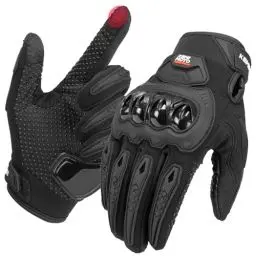 Produktbild: KEMIMOTO Motorrad Handschuhe Herr, Motorradhandschuhe Sommer mit Knöchelprotektor und Touchscreen, Atmungsaktive Outdoor Handschuhe für Herren und Damen, für Motorrad, Fahrrad, Roller, Jagd