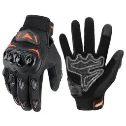 Produktbild: KEMIMOTO Motorradhandschuhe Herren, Motorrad Handschuhe mit Knöchelprotektor und Touchscreen, Sport Handschuhe für Herren und Damen, für Motorrad, Fahrrad, Roller, Jagd
