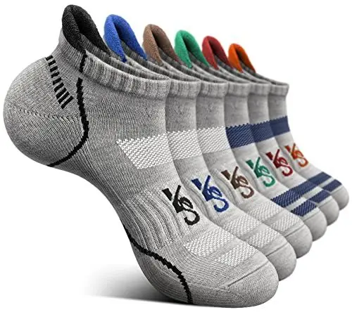 Produktbild: KEMISANT Sneaker Socken 6 Paar, Socken Herren Sportsocken Laufsocken Knöchelsocken Kurzsocken,Atmungsaktive Anti Schweiß(6Paare,39-42)