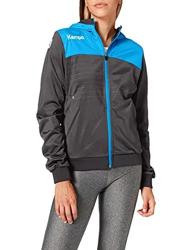 Produktbild: Kempa Damen Emotion 2.0 Kapuzenjacke, Anthra/kempablau, L
