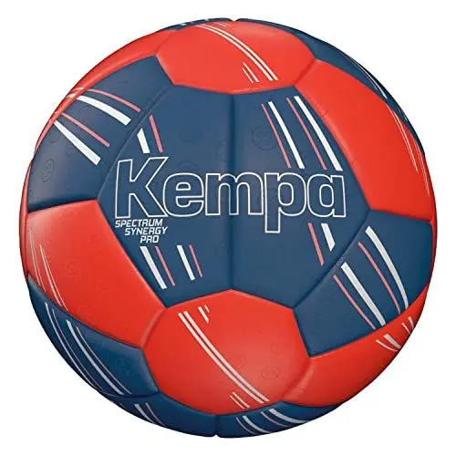 Produktbild: Kempa Spectrum Synergy PRO Handball Trainings und Spielball mit einzigartiger 30-Panel-Konstruktion - für Jede Altersklasse geeignet - Ice grau/Fluo rot, 2
