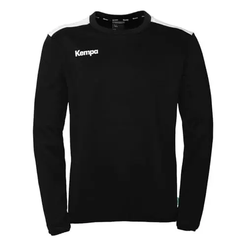 Produktbild: Kempa Unisex Emotion 27 Training Top Sweatshirt, Schwarz/Weiß, M EU