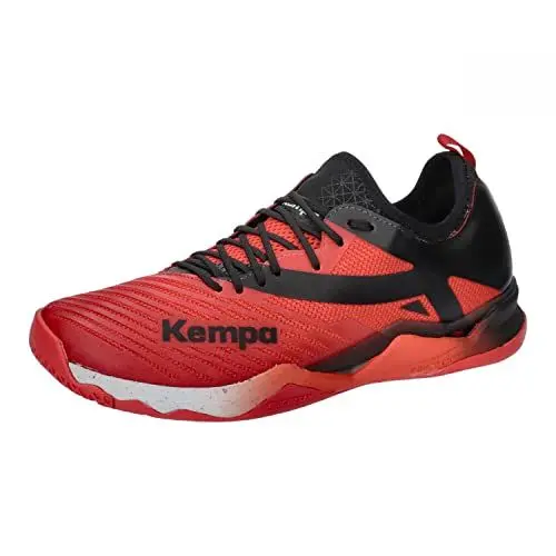 Produktbild: Kempa Unisex Wing Lite 2.0 Handballschuhe, Sportschuhe, Turnschuhe, Rot Schwarz, 44 EU