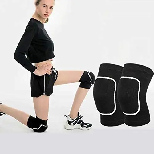 Produktbild: KENANLAN Knieschoner, Sport Knieschützer Kniebandage Kniestütze Kniekissen Bequeme Atmungsaktive Knieschoner aus Schwamm Tanzen, Laufen, Radfahren, Yoga, Knieschutz, 1 Paar(M)