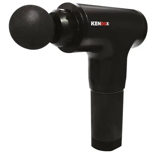 Produktbild: Kendox Muscle Relief – Massagepistole inkl. 4 Massageköpfe, Massage Gun mit 6 Intensitätsstufen, handliche Massage Pistole, Akku Massagegerät für alle Muskelgruppen, inkl. Ladekabel