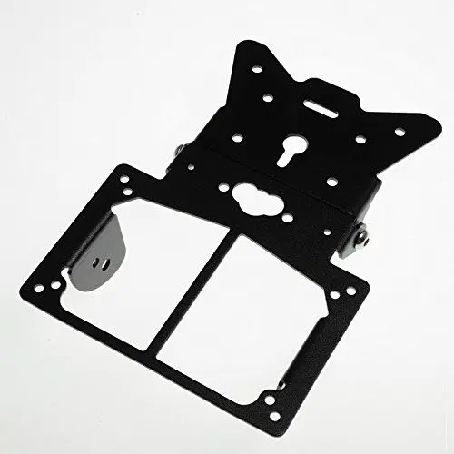 Produktbild: Kennzeichenhaltebock Verstellbar Motorrad Universal Zubehoere Schwarz