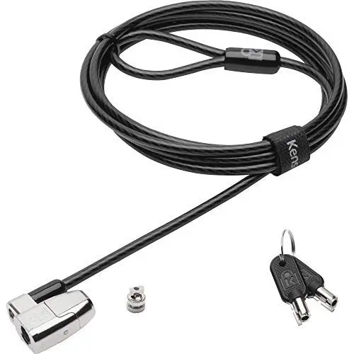 Produktbild: Kensington K64435WW ClickSafe 2.0 Laptopschloss mit schwenk- und drehbarem Carbonstahl-Kabel, 1,8 m Länge