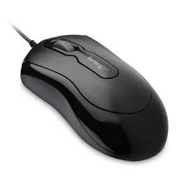 Produktbild: Kensington Kabelgebundene USB 3.0 Maus, Mouse-in-a-Box, optische USB Desktop Maus mit Kabel, Computermaus mit beidhändigem Design und Scrollrad, Ideal fürs Home Office, Schwarz, K72356EU