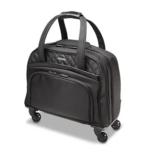 Produktbild: Kensington Laptop Rolltasche Contour 2.0 Executive Balance Laptop Spinner für bis zu 15.6 Zoll Laptops, fahrbare Laptoptasche im eleganten Design, ideales Handgepäck, K60380WW, Schwarz