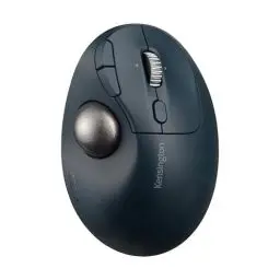 Produktbild: Kensington Pro Fit Ergo TB550 Trackball-Maus, wiederaufladbar Batterie, kabellose Bluetooth Maus, ergonomischer 34-mm-Trackball mit 4D-Scrollring, aus bis zu 51% recyceltem Kunststoff (K72196WW)
