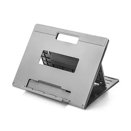 Produktbild: Kensington SmartFit Easy Riser Go 17 Zoll Laptop Ständer, Höhenverstellbar & tragbar, Ideal für Notebooks, Ultrabooks, ChromeBooks und SurfaceBooks bis 17 Zoll, Home Office und Büro, K50420EU