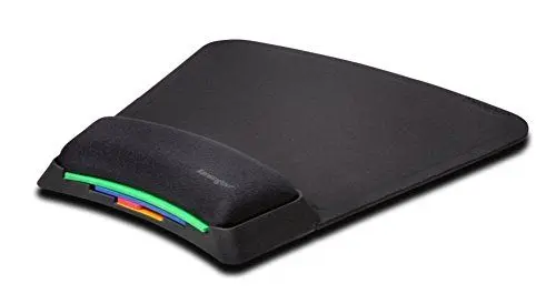 Produktbild: Kensington SmartFit Mauspad, Ergonomische Handgelenkauflage für Computer und Laptop, kompatibel mit Laser- und optischen Mäusen, Rutschfeste, bequeme Mausmatte, schwarz, K55793EU