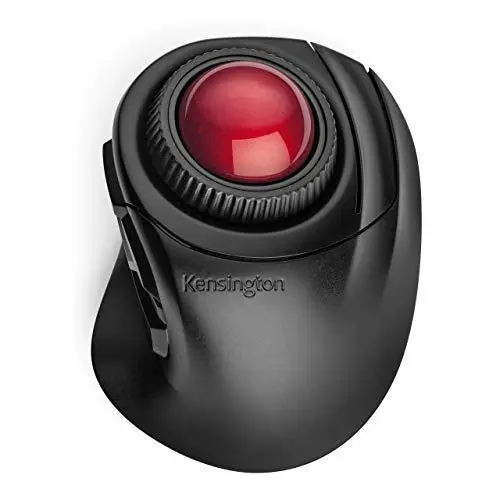 Produktbild: Kensington Wireless Trackball, Orbit Fusion kabellose Trackball Maus mit Scroll-Rad, Ergonomische Computermaus für Rechtshänder, Ideal für kleine Schreibtische und das Büro, K72363WW