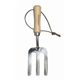Produktbild: Kent & Stowe Kinder-Handgabel – leichte Blumengabel für Kinder aus Edelstahl, kleine Pflanzgabel mit Stiel aus Eschenholz, Länge: 19,7 cm