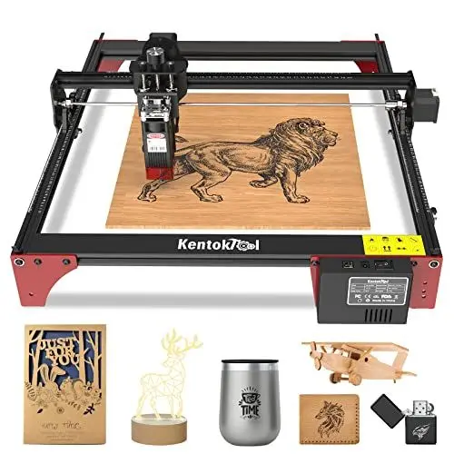 Produktbild: KENTOKTOOL Laser Graviermaschine, 50W CNC Lasergravur Maschine und Laser Cutter, Hochpräzises Gravieren Schneiden für Holz Metall Glas