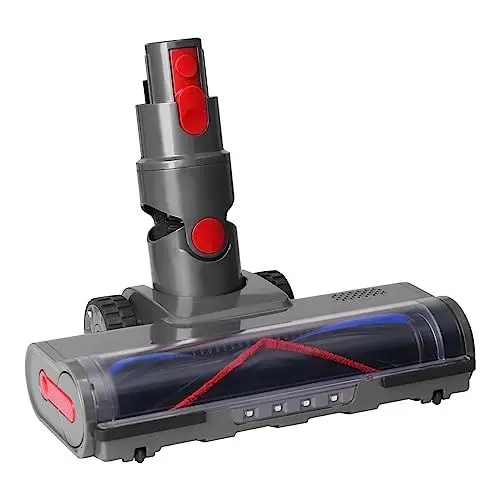 Produktbild: KENVOR Bürste Kompatibel mit Dyson V7 V8 V10 V11 V15 Staubsauger, Eelektrobürste mit Direktantrieb und LED-Leuchten für Hartböden und Parkett