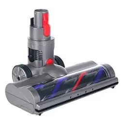 Produktbild: KENVOR Bürste kompatibel mit Dyson V7, V8, V10, V11, V15, Bodenbürste mit Direktantrieb und 4 LED-Leuchten für Kurzflorige Teppiche und Hartböden