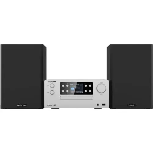 Produktbild: KENWOOD M-925DAB-S - Micro HiFi-System mit DAB+, CD, USB, Bluetooth, 2 x 50 Watt RMS und TFT-Display·· Frosted Aluminum
