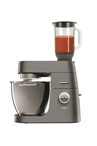 Produktbild: Kenwood Chef XL Titanium KVL8320S Küchenmaschine, 6,7 l Edelstahl Schüssel mit Innenbeleuchtung, Interlock-Sicherheitssystem, 1700 Watt, inkl. 5-Teiligem Patisserie-Set und Glas-Mixaufsatz, silber