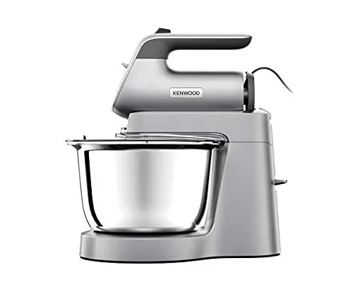 Produktbild: Kenwood Chefette HMP54.000SI - Handmixer und Küchenmaschine in einem, 3,5 l Edelstahl-Schüssel, variable Geschwindigkeit + Pulse-Funktion, 650 Watt, Silber