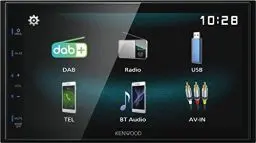 Produktbild: Kenwood DMX125DAB 17,3 cm WVGA Digital Media Receiver mit DAB+, Bluetooth und Android USB-Mirroring