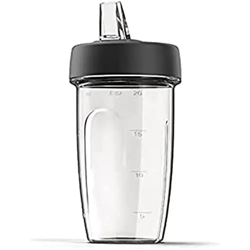 Produktbild: Kenwood KAH740PL Blend Xtract Sport Mixer (Smoothies, Säfte, Milchshakes, Küchenmaschinen Zubehör, Geeignet für alle Kenwood Chef Küchenmaschinen. 2 x 0,6 L Trinkbecher),Grau