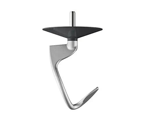 Produktbild: Kenwood Knethaken aus Aluminium KAT53.000CA, Zubehör für Kenwood Küchengeräte Küchenmaschinen, Rührhaken passend für alle Chef Küchenmaschinen, Spülmaschinenfest, Aluminium, Silber