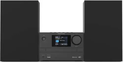 Produktbild: Kenwood M-525DAB - Micro HiFi-System mit CD, USB, DAB+ und Bluetooth Audio-Streaming, 6,1cm TFT-Farbdisplay, Fernbedienung