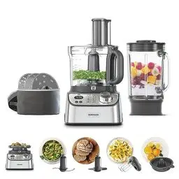 Produktbild: Kenwood MultiPro Express FDM71.900SS Kompakt-Küchenmaschine, 3 Liter, Variable Geschwindigkeit mit Pulsfunktion, Integrierte Digitalwaage, Silber
