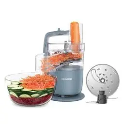Produktbild: Kenwood MultiPro Go FDP22.130GY, Kompakt-Küchenmaschine nur 30cm hoch, zum Schneiden, Reiben, Pürieren und Teig Kneten, Express-Serve, 1,3 l Arbeitsbehälter, 650 W, Blau