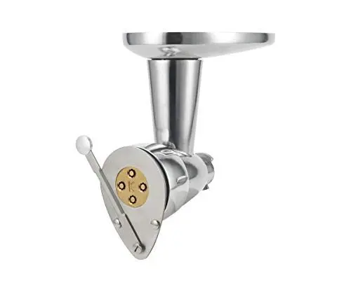 Produktbild: Kenwood Pasta Fresca Nudelpresse KAX92.A0ME, Zubehör Küchenmaschinen, Edelstahl Gehäuse inkl. Bronze-Teigwareneinsatz für Maccheroni rigati