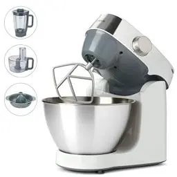 Produktbild: Kenwood Prospero+ KHC29.H0WH Küchenmaschine, 4,3 l Edelstahl Schüssel, 1000 Watt, inkl. 9-teiligem Zubehör-Set mit Zerkleinerer, Acryl-Mixaufsatz, Zitruspresse und mehr, Weiß