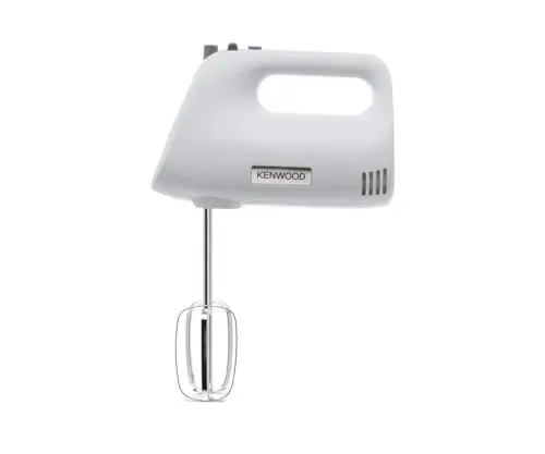 Produktbild: Kenwood QuickMix HMP30.A0WH Handmixer - Handrührgerät mit 5 Geschwindigkeiten und Turbo-Funktion, inkl. Edelstahl-Knethaken und -Schneebesen zum Backen und Kochen, 450 Watt, Weiß