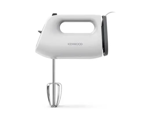 Produktbild: Kenwood QuickMix Lite HMP10.00WH Handmixer, Handrührgerät mit SureEject-Entriegelung und Kabelaufwicklung, inkl. Doppenschneebesen, 300 Watt Motor, Weiß