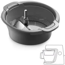 Produktbild: Kenwood Sieb und Passieraufsatz KAT20.000GY, Zubehör für Kenwood Küchenmaschinen, zum Passieren von Obst, Gemüse und Trockenprodukten, Spülmaschinenfest, Grau