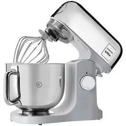 Produktbild: Kenwood kMix Editions KMX760CH Küchenmaschine, 5 l Edelstahl Schüssel, Safe-Use-Sicherheitssystem, Metallgehäuse, 1000 Watt, inkl. 3-Teiligem Patisserie-Set und Spritzschutz, Chrom