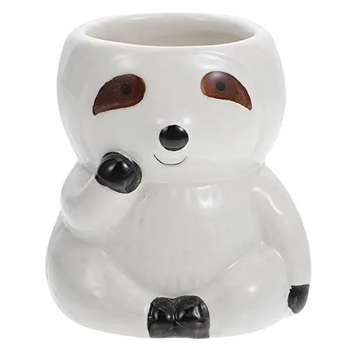 Produktbild: Keramik Niedliche Tier Pflanze Topf Cartoon Keramik Pflanzer Sloth Form Pflanze Topf Topf Desktop Stifttopf für Innenraumpflanzen Innen
