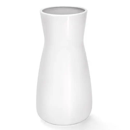 Produktbild: Keramik Vase Weiß Dekorative Vasen für Pampasgras Deko, Blumenvase Keramik Vasen für Blumen, Modern Kleine Vase für Home Wohnzimmer Esstisch Bauernhaus Büro Dekor