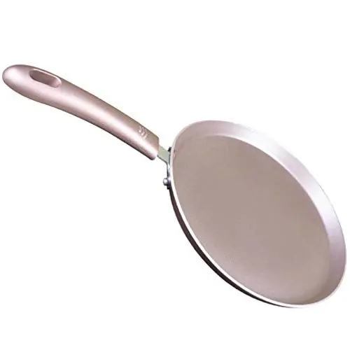 Produktbild: Keramikbeschichtetes Kochgeschirr, Krepppfanne aus Stahl, flache Pfannkuchenpfanne, antihaftbeschichtete Omelettpfanne for Krepp-Omelett, Tortilla, Pfannkuchen, Bratpfanne, Küchenkochgeschirr, Keramik
