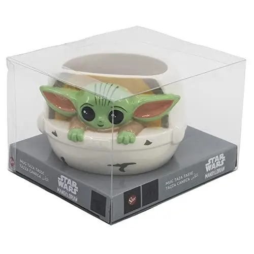 Produktbild: Stor KERAMIKTASSE 3D 450 ML GROGU, Grün (mit Braunen und Weißen Details)
