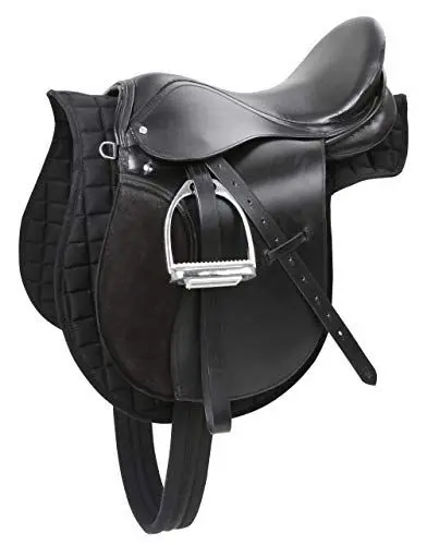 Produktbild: Kerbl 32196 Sattelset Pony inklusiv Gurt, Decke, Steigbügel, -riemen, schwarz