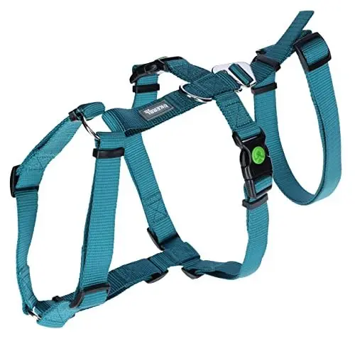 Produktbild: Kerbl Panikgeschirr Miami (Farbe Petrol, Halsumfang 38 - 52 cm, Brustumfang 55 – 74 cm, Bauchumfang 40 – 64 cm, Geschirr) 80043