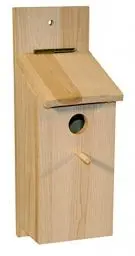 Produktbild: Kerbl Nistkasten Selbstbauset (Einflugloch 32 mm, mit aufklappbaren Deckel, für Vögel, aus Naturbelassenem Holz) 82959