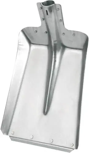 Produktbild: Kerbl Aluschaufel Größe 5 (Breite 28 cm, Gartenschaufel/Stallschaufel, aus Aluminium, mit verzinkter Stoßkante, Schneeschieber, ohne Stiel) 2973