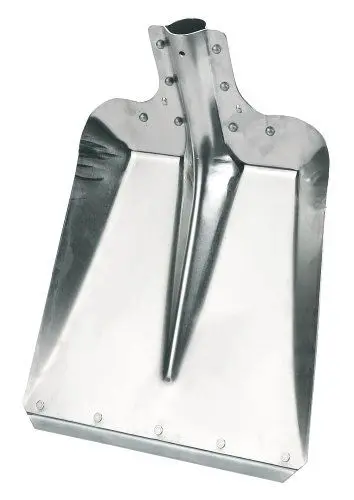 Produktbild: Kerbl Aluschaufel Größe 7 (Breite 32 cm, Gartenschaufel/Stallschaufel, aus Aluminium, mit verzinkter Stoßkante, Schneeschieber, ohne Stiel) 2970